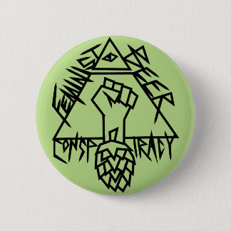Badge Rond 5 Cm Conspiration féministe de bière