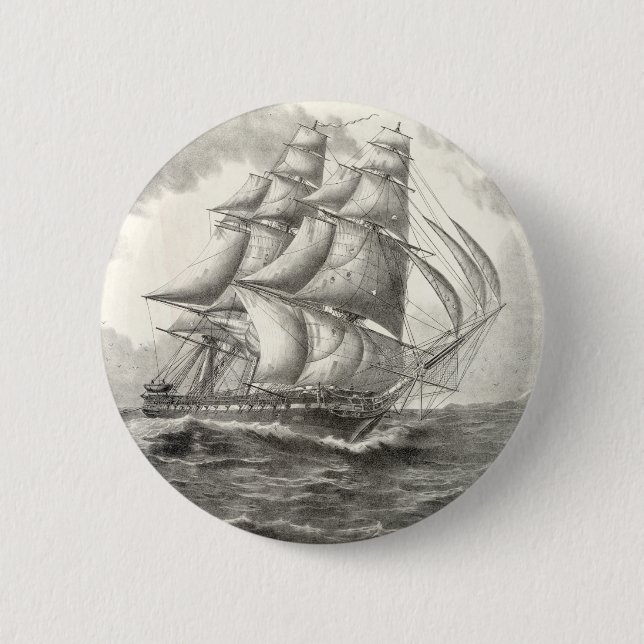 Badge Rond 5 Cm Constitution américaine (Devant)