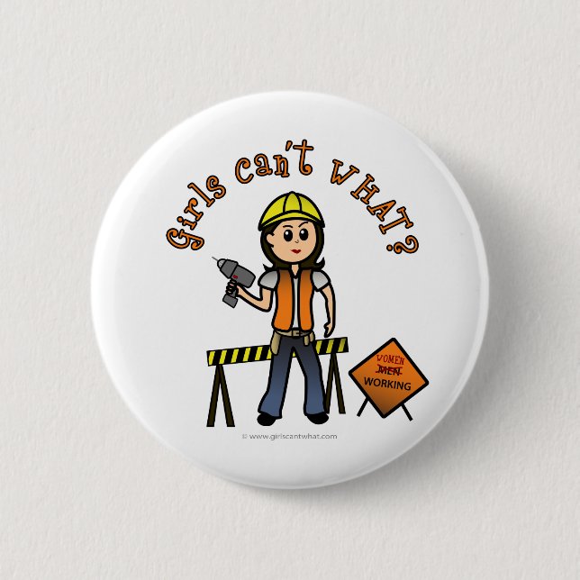 Badge Rond 5 Cm Construction légère (Devant)