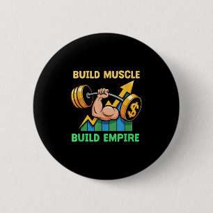 Badge Rond 5 Cm Construire un cercle Construire l'Empire Motivatio