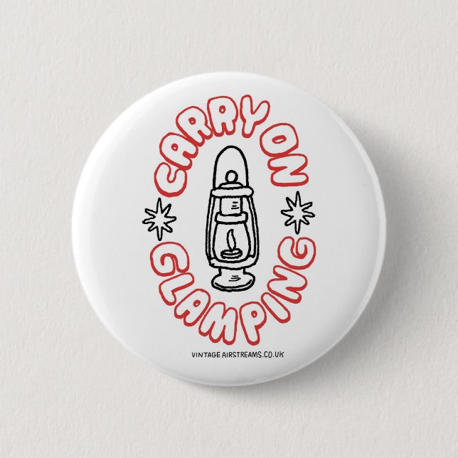 Badge Rond 5 Cm continuez glamping l'insigne de bouton (Devant)