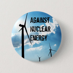 Badge Rond 5 Cm Contre l'énergie nucléaire
