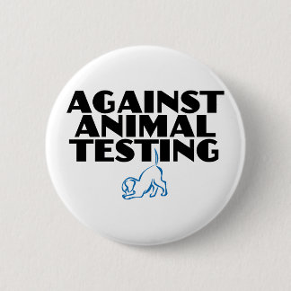 Badge Rond 5 Cm Contre les tests animaux