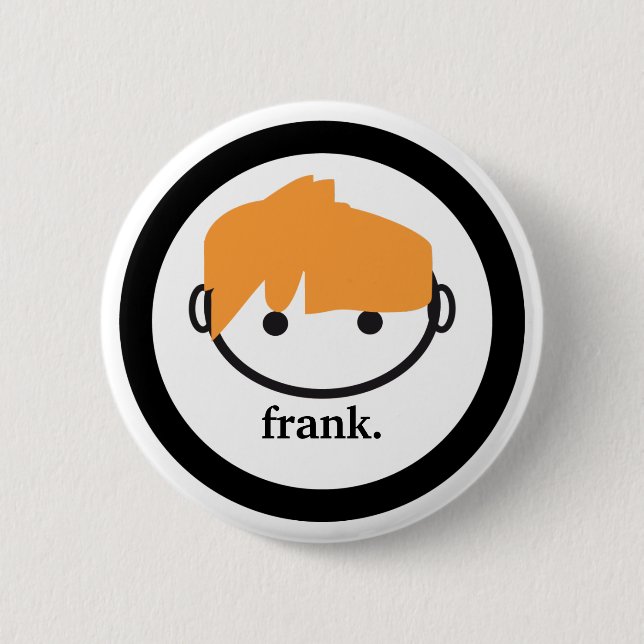 Badge Rond 5 Cm contreseing. goupille (de gingembre) (Devant)