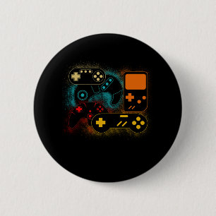 Badge Rond 5 Cm Contrôleur de jeu vidéo