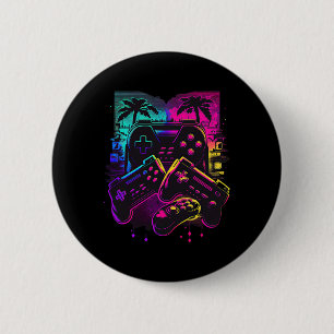 Badge Rond 5 Cm Contrôleur de jeu vidéo Gamer 16