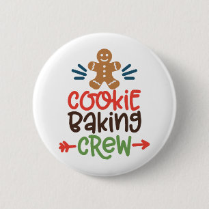 Badge Rond 5 Cm Cookie baking crew christmas