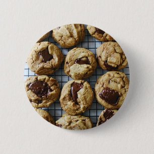 Badge Rond 5 Cm Cookies de chips au chocolat