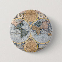 Cool antique de carte du monde