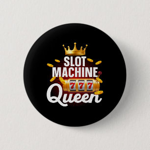 Badge Rond 5 Cm Cool Machine à sous Queen Art Pour Femmes Girls Ca