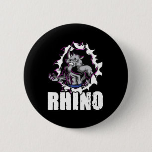 Badge Rond 5 Cm Cool Rhino Fitness Bodybuilding