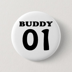 Badge Rond 5 Cm copain 01 noir