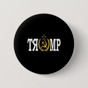 Badge Rond 5 Cm Copain Trump Fou Russe Impeach Trump Russe E