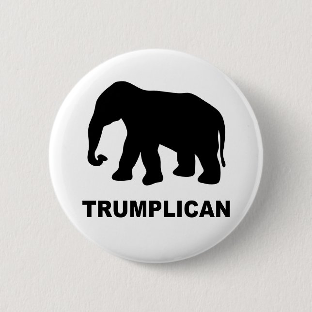 Badge Rond 5 Cm Copie audacieuse populaire de Trumplican pro (Devant)