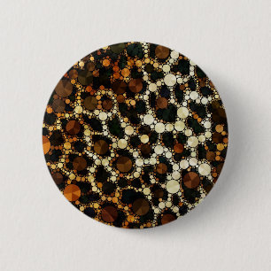 Badge Rond 5 Cm Copie de guépard de Bling