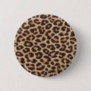 Badge Rond 5 Cm Copie de peau de guépard