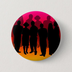 Badge Rond 5 Cm Copie de personnes de partie