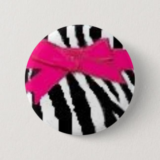 Badge Rond 5 Cm Copie de zèbre et bouton d'arc
