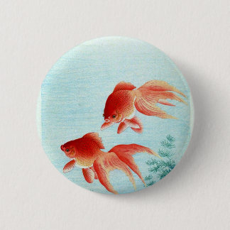 Badge Rond 5 Cm Copie japonaise vintage de poissons