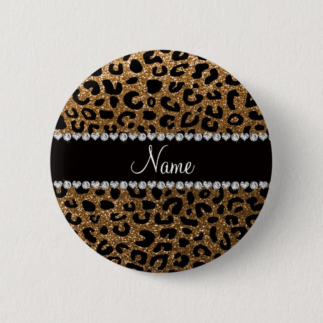 Badge Rond 5 Cm Copie nommée faite sur commande de guépard de (Devant)