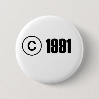 Badge Rond 5 Cm Copyright 1991
