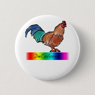 Badge Rond 5 Cm Coq de DeColores