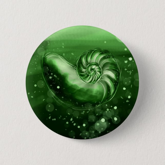 Badge Rond 5 Cm Coquillage de jade (Devant)
