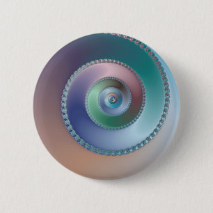 Badge Rond 5 Cm Coquille maritime - Fractale