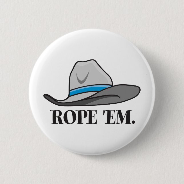 Badge Rond 5 Cm Corde'em cowboy (Devant)