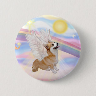 Badge Rond 5 Cm Corgi gallois