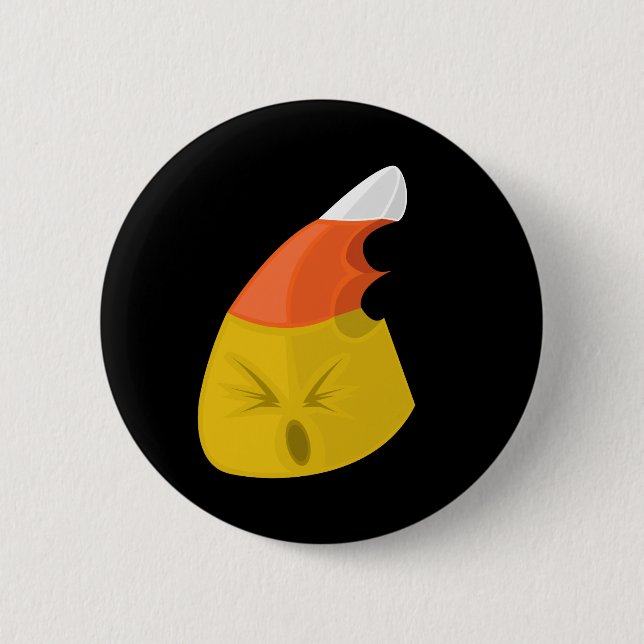 Badge Rond 5 Cm Corne à bonbons (Devant)