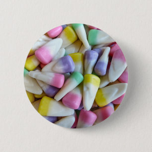 Badge Rond 5 Cm Corne à bonbons de Pâques