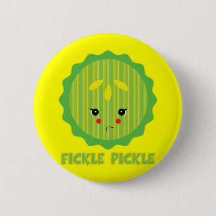 Badge Rond 5 Cm cornichon inconstant