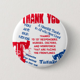 BADGE ROND 5 CM CORONA VIRUS