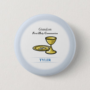 Badge Rond 5 Cm Corps de communion et petit-fils de sang