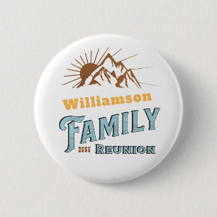 Badge Rond 5 Cm Correspondance personnalisée de vacances en famill