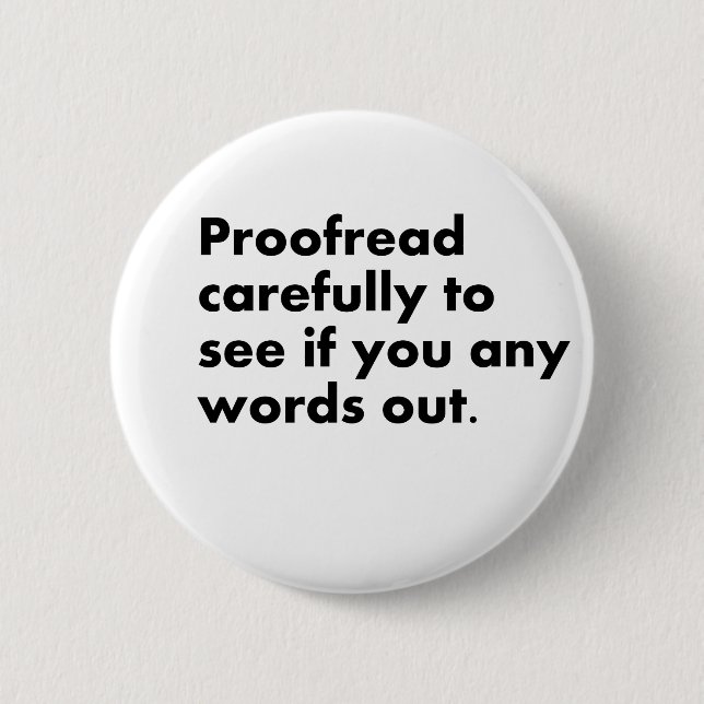 Badge Rond 5 Cm Corrigé sur épreuves (Devant)