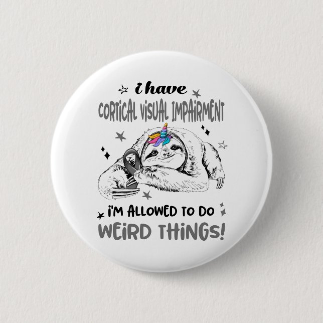 Badge Rond 5 Cm Cortical Visual Impairment (Devant)