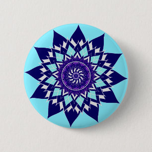 Badge Rond 5 Cm cosmos noir&blanc