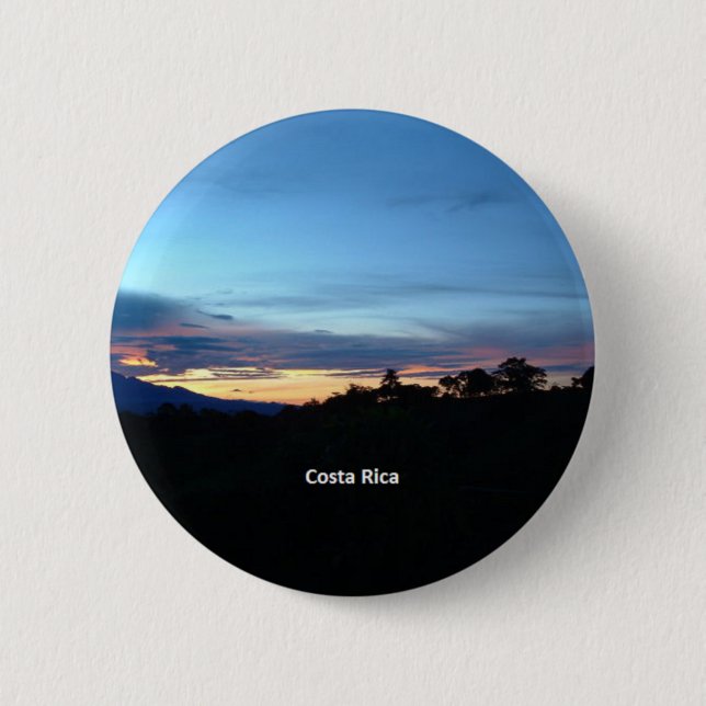 Badge Rond 5 Cm Costa Rica, photo pittoresque (Devant)