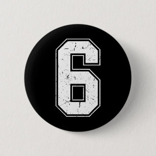 Badge Rond 5 Cm Costume assorti Numéro 6 67 Costume de mème en dét