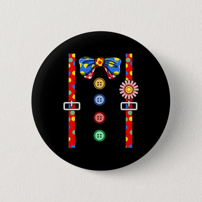 Badge Rond 5 Cm Costume de clown Halloween (Devant)