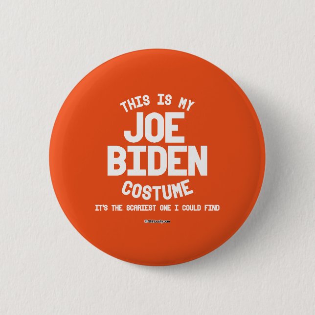 Badge Rond 5 Cm Costume de Joe Biden (Devant)