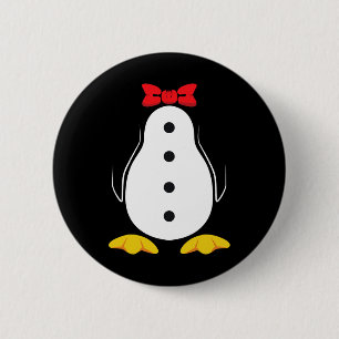 Badge Rond 5 Cm Costume de pingouin Tuxedo cadeau d'Halloween pour