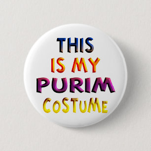 Badge Rond 5 Cm Costume de Purim