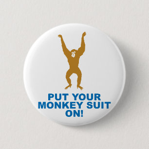 Badge Rond 5 Cm Costume de singe