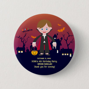 Badge Rond 5 Cm Costume d'Halloween garçon fête d'anniversaire