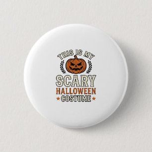 Badge Rond 5 Cm Costume Halloween effrayant Chemise Vintage Citrou