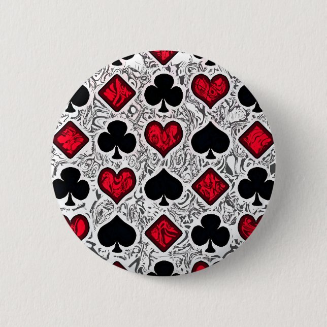 BADGE ROND 5 CM COSTUMES DE CARTE DE JEU (Devant)