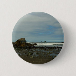 Badge Rond 5 Cm Côte du Pacifique à Redwood National Park